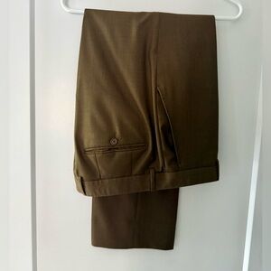 Santorelli Men's Tobacco Brown Dress Pants